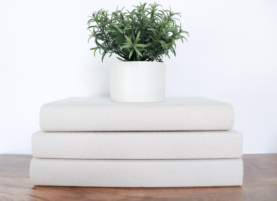 Set of 3 Neutral Decorative Books | Linen Covered | Farmhouse Decor | Home Decor | Shelf Decor | ... | Etsy (US)