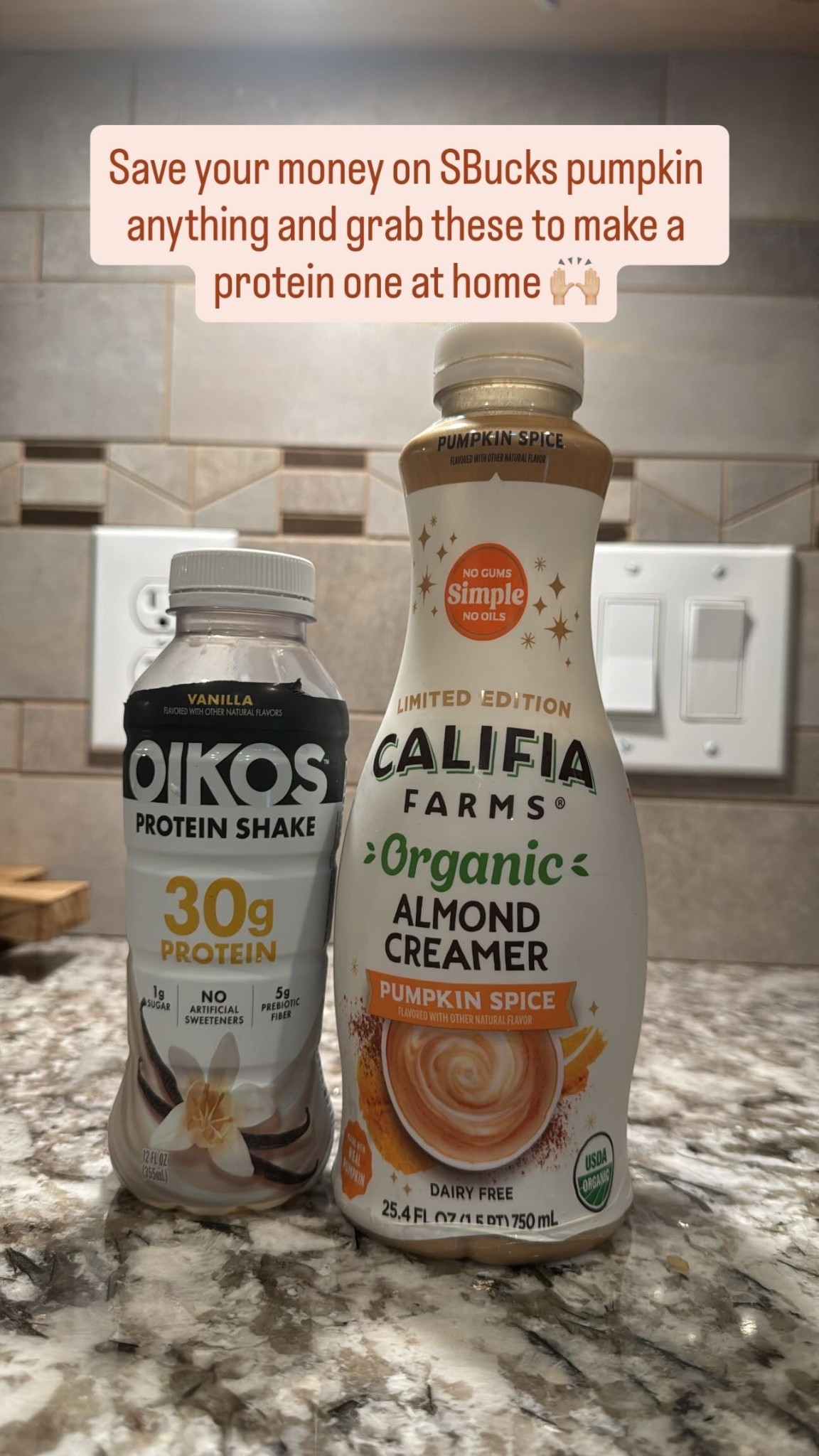 Fall Coffee Drink, pumpkin, coffee, protein 