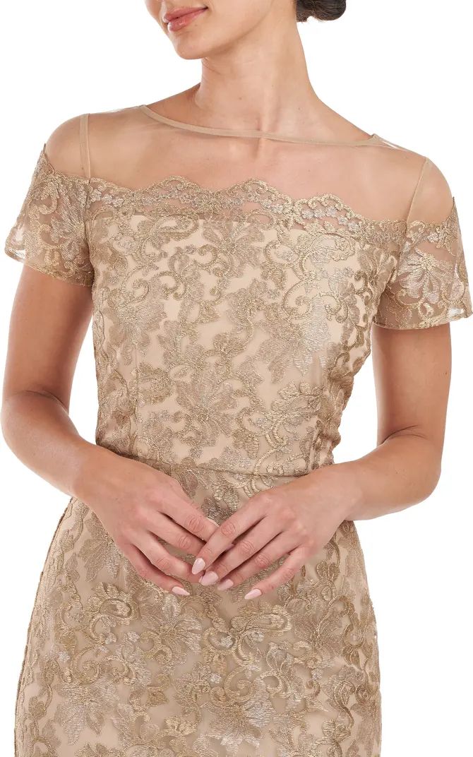 JS Collections Taylor Floral Lace Midi Dress | Nordstrom | Nordstrom