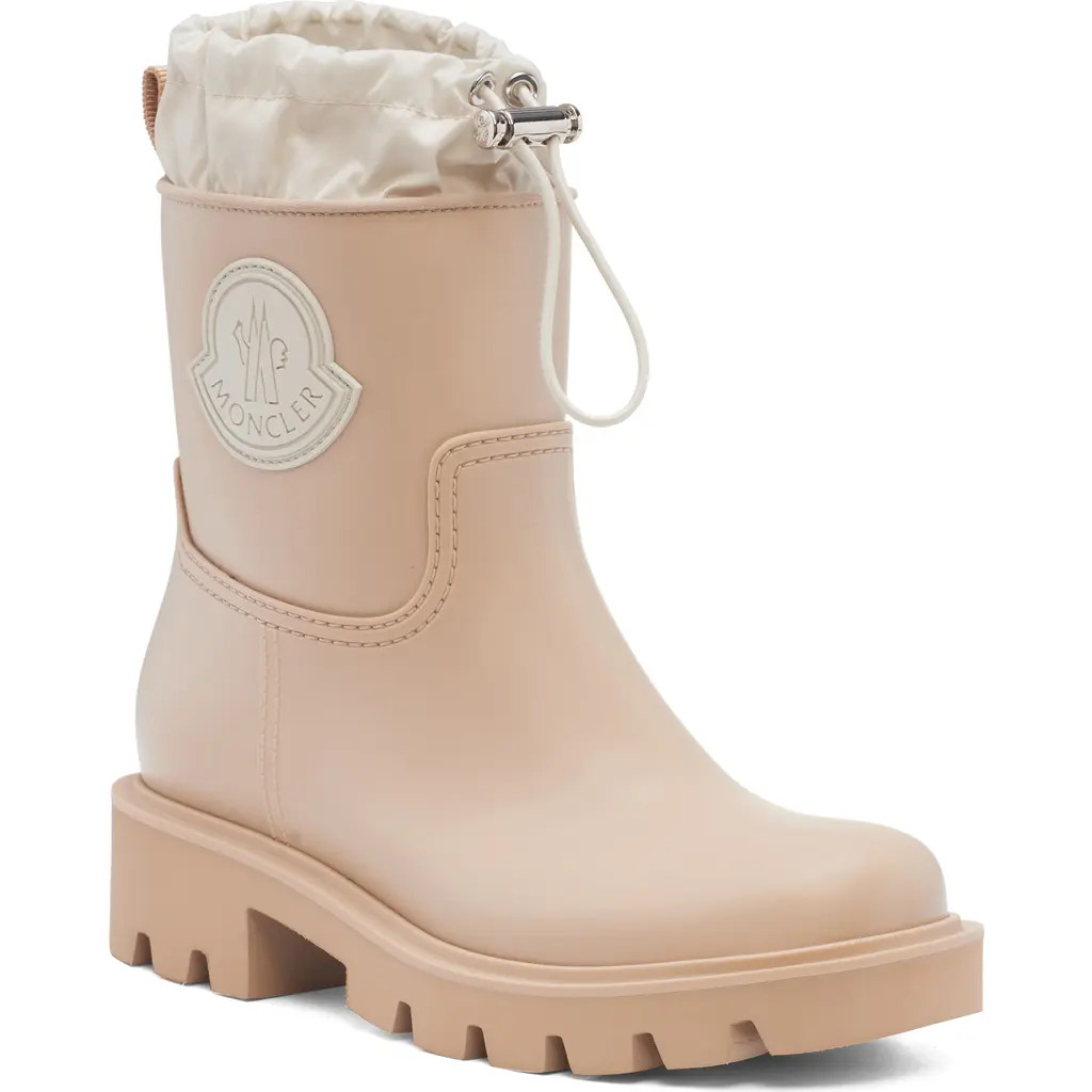 Moncler Kickstream Waterproof Rain Boot in Tan at Nordstrom, Size 6Us | Nordstrom