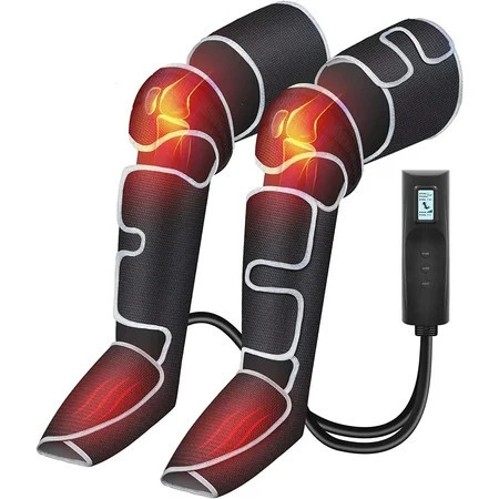 Comfier Leg Massager for Circulation, Air Compression Calf Knee Foot Massager with Heat, Leg Wraps Massage Boots for Pain Relief, Mothers Day Gifts | Walmart (US)
