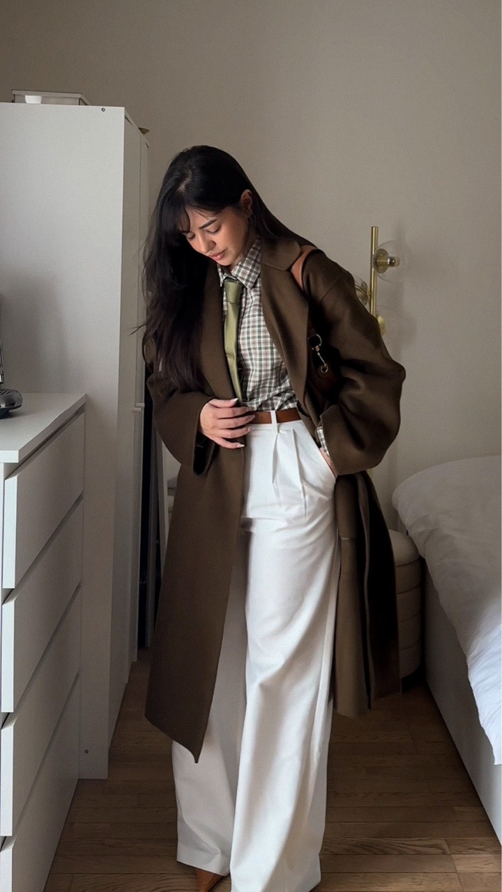 🫒🕊️🧸
Details 
Pants - @commense.official 
Shirt - @asos 
Shoes - @shopcider 
Belt - @ralphlauren 
Tie - @asos 
Bag - @prada 
Coat - @goelia_official 
.
.
.
.
.
.
.
.
#grwm #outfitinspo #outfitideas #winterstyle #winterfashion capsulewardrobe casuallook casualchic zara hm aesthetic lookbook lookdujour outfitdiaries minimalstyle Fashion winteressentials timelessfashion ootd