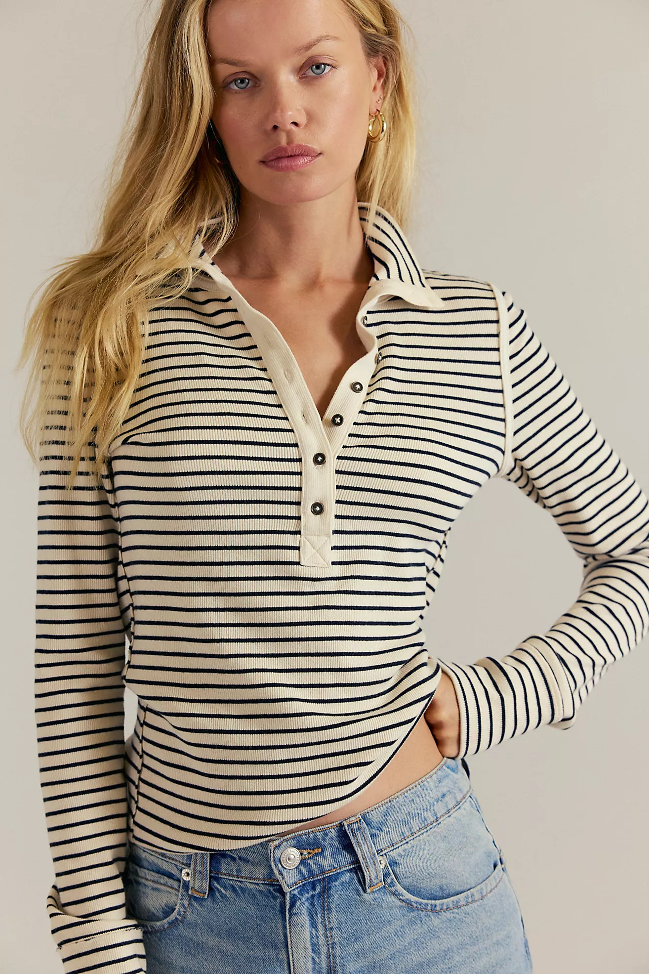 We The Free Lake Stripe Henley | Free People (Global - UK&FR Excluded)