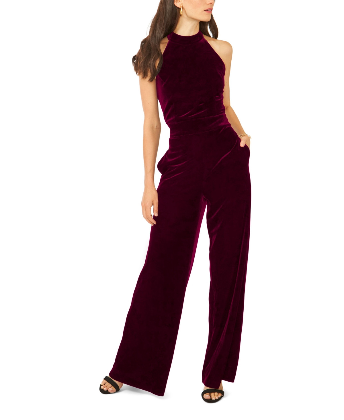 1.state Mock Neck Halter Jumpsuit | Macys (US)