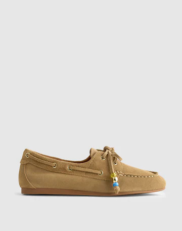 The Jamie Boat Shoe in Suede | Madewell