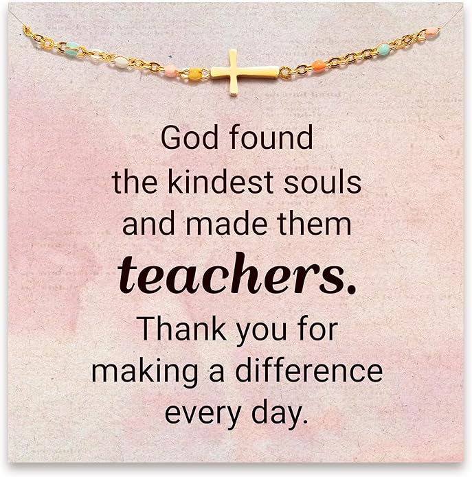 STORYJEWELLERY Teacher Appreciation Gifts, Teacher Bracelets for Women, Christian Teachers Jewelr... | Amazon (US)