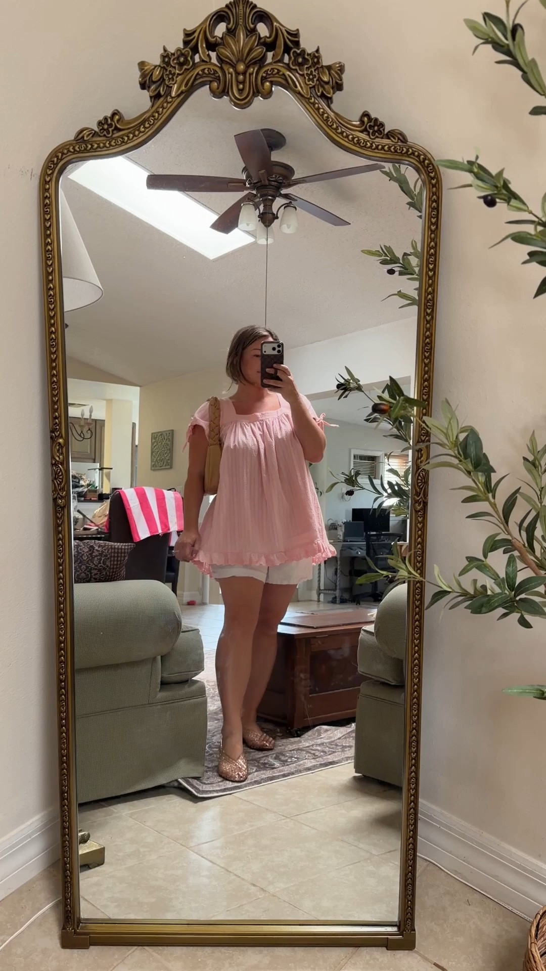 Mommy of one OOTD 🤍🌸

Just a little look of the day from this midsize size 12/14 Florida mama. ☀️ I’m all about outfits that are equal parts cute and practical—because chasing a toddler requires comfort, but I still want to feel put together.

An oversized pink babydoll top, comfy shorts, and easy flats? The kind of outfit that works for coffee runs, with a bump, postpartum, breastfeeding, playground adventures, errands, and everything in between. 💕

Any other moms living in outfits that can keep up with toddler life? 🫶 #MidsizeStyle #MomStyle #FloridaFashion #MommyOOTD #Size12Style #MidsizeFashion #ToddlerMom #EverydayStyle #FloridaMom #CasualChic

#LTKMidsize #LTKvlog