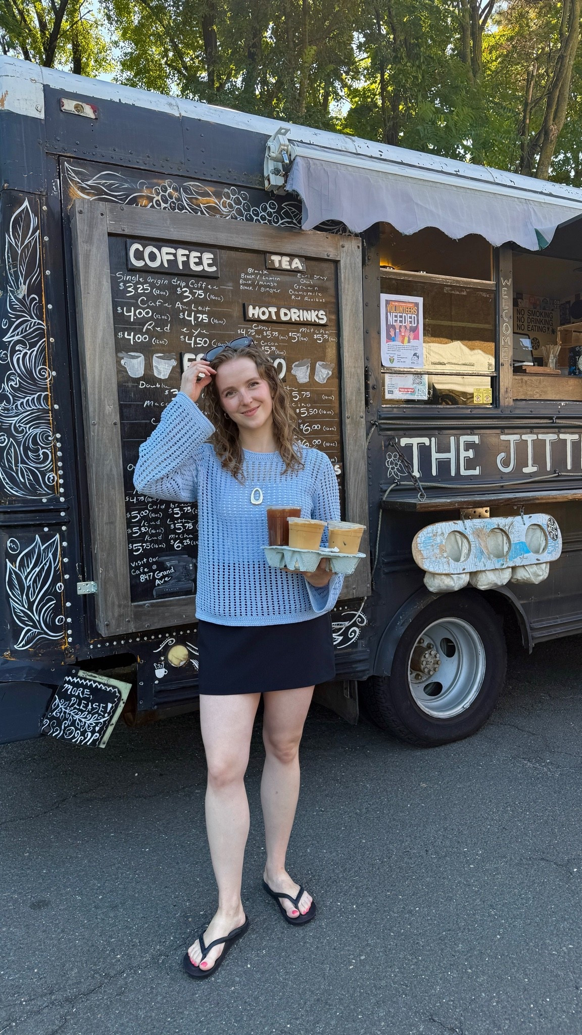 Farmers market ootd
Xs open knit sweater
Small skort sized up 1

#LTKSaleAlert