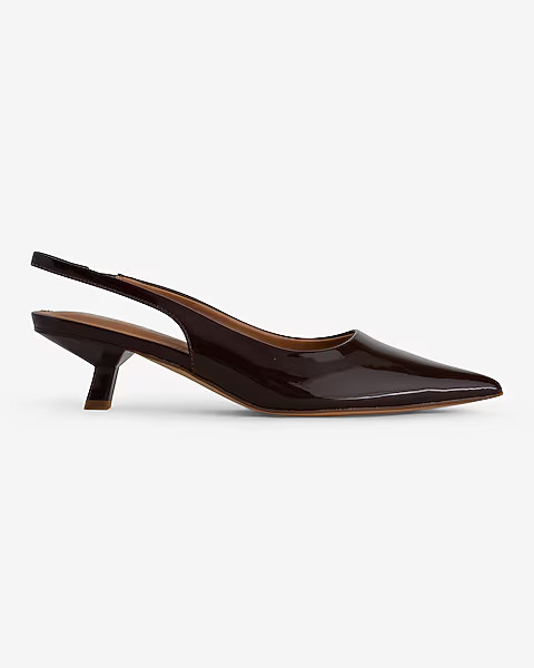 Slingback Kitten Heel Pumps | Express