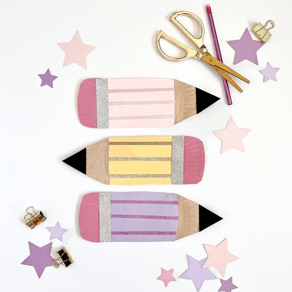 Pencil Craft Kit || Pastel Colors || Back-To-School Craft | Etsy (US)