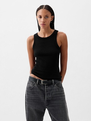 Modern Rib Halter Tank Top | Gap (US)
