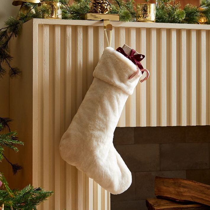 Plush Fur Stockings | West Elm (US)