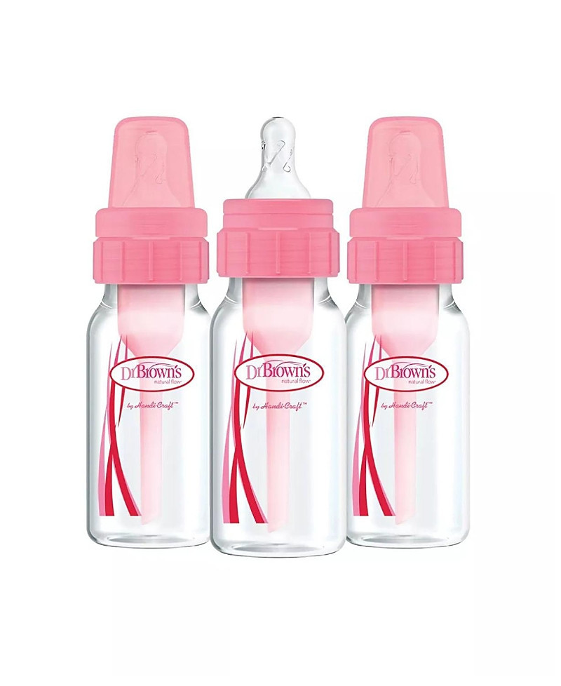 Dr. Brown's Dr. Browns Girls' Natural Flow Anti-Colic Baby Bottles, 4oz, 3 Pack | Bloomingdale's (US)