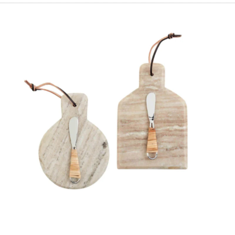 Beige Marble Cutting Board (2 Styles) | Linen & Flax Co