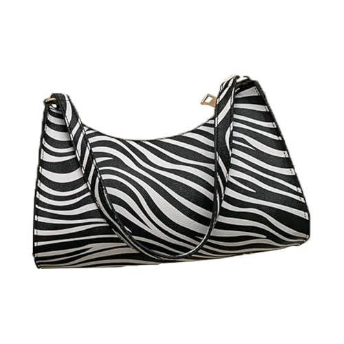 YLYSLFC Zebra print purse,Cute purses for women Small Purse for Women, Retro Classic Tote HandBag With Zipper Closure For Women.(Cow Texture) | Amazon (US)
