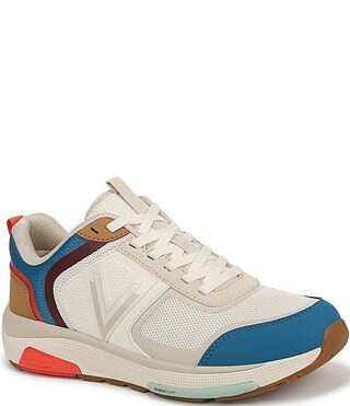 Walk Strider Leather and Mesh Performance Walking Sneakers | Dillard's