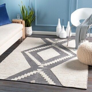 Ariella Handmade Indoor / Outdoor Moroccan Area Rug (2' x 3' - Charcoal) | Bed Bath & Beyond