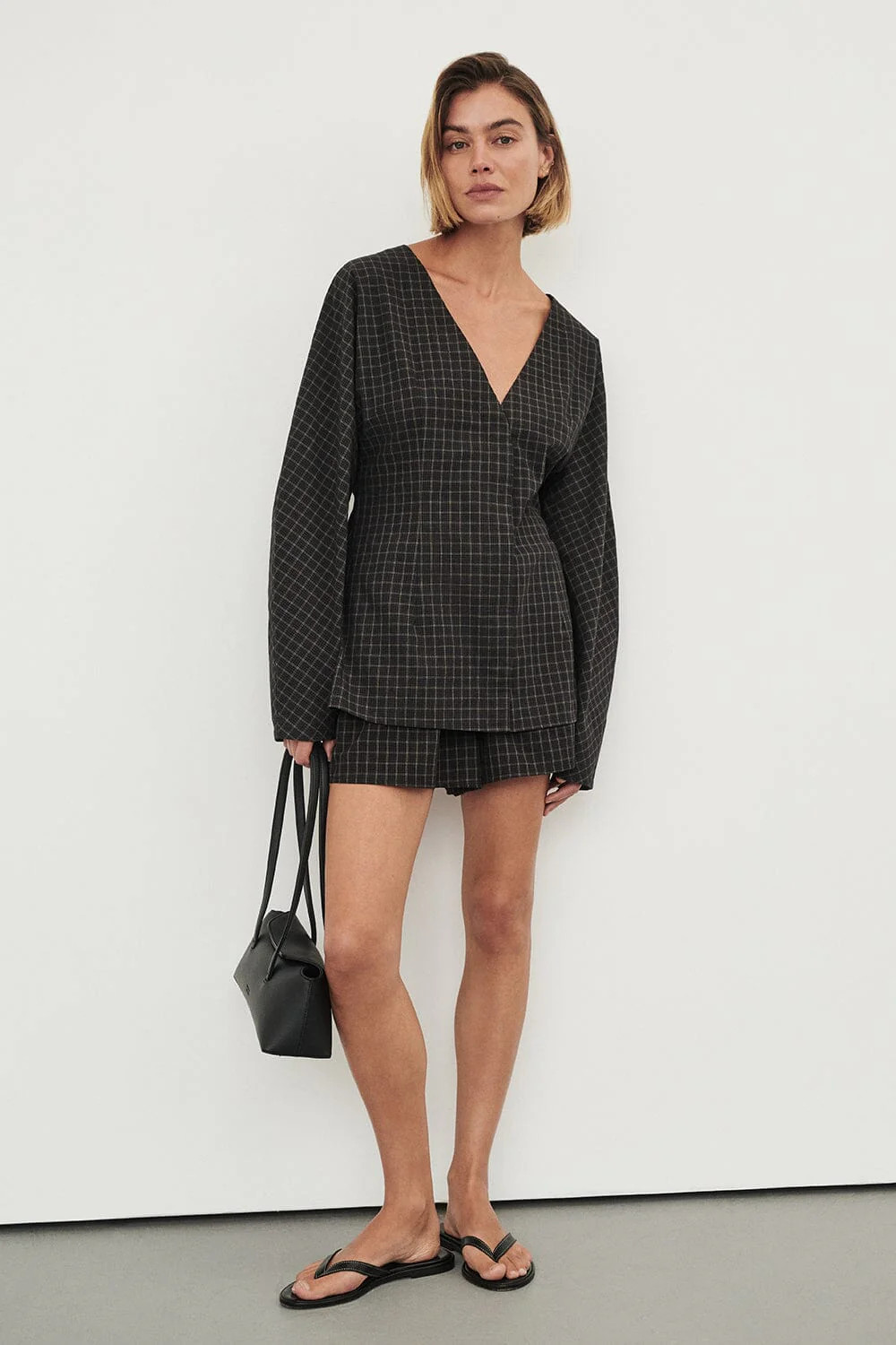 TOVA INK CHECK FITTED SHIRT | DISSH