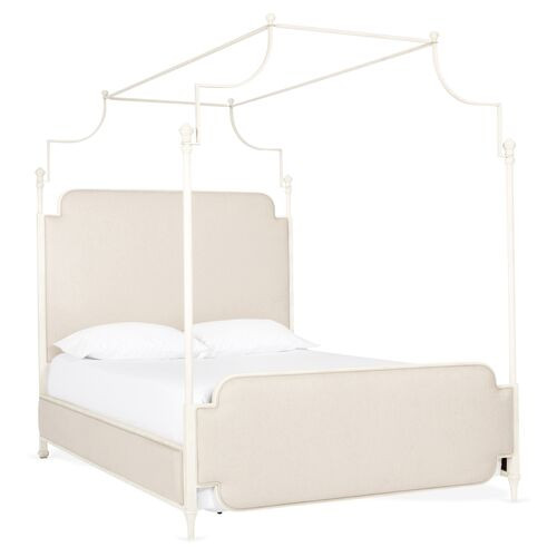 Loren Canopy Bed, Oatmeal | One Kings Lane