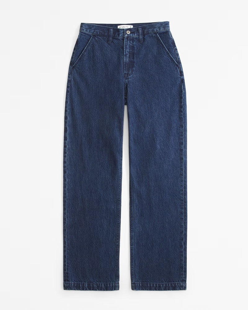 Curve Love High Rise Loose Jean | Abercrombie & Fitch (UK)