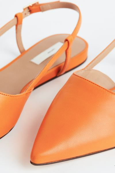 Leather slingbacks | H&M (UK, MY, IN, SG, PH, TW, HK)