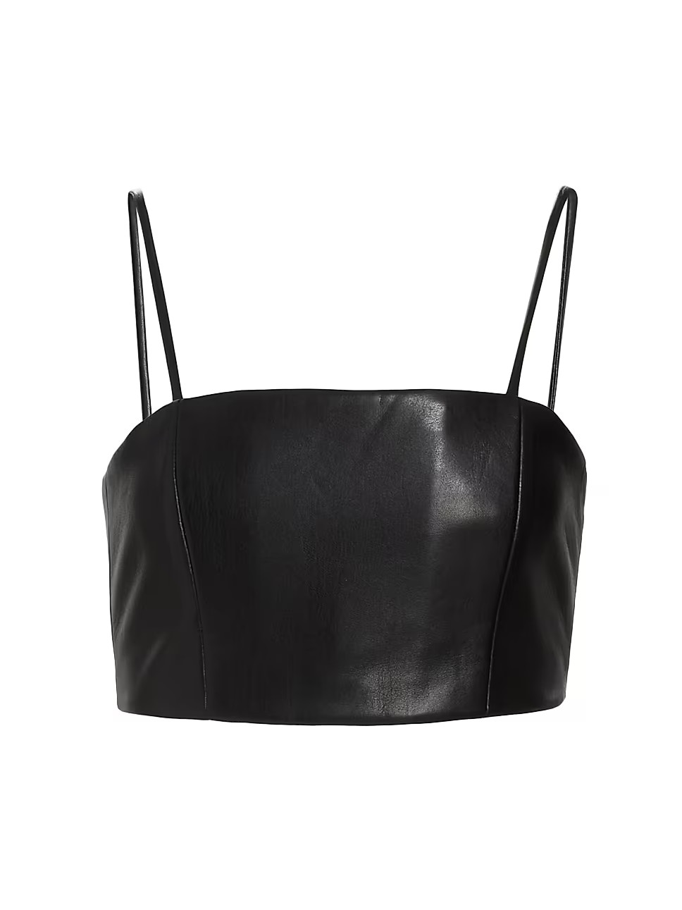 Pearle Vegan Leather Crop Top | Saks Fifth Avenue