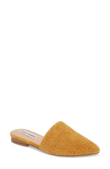 Women's Steve Madden Trace Studded Mule, Size 5 M - Yellow | Nordstrom