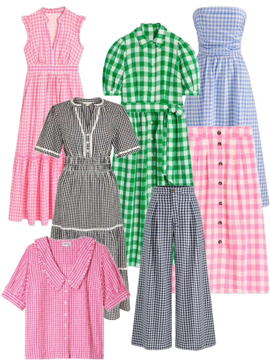 Girly Gingham! A round up of the cutest check styles this spring summer! 

Black Gingham Midi Dress - Monsoon

Pink Gingham Blouse - Brora

Blue Gingham Strapless Dress & Black Gingham Wide Leg Trousers - Cider 

Pink Gingham Sleeveless Midi Dress / Green Gingham Dress / Pink Gingham Midi Skirt - Boden 



#LTKuk #LTKspring #LTKeurope