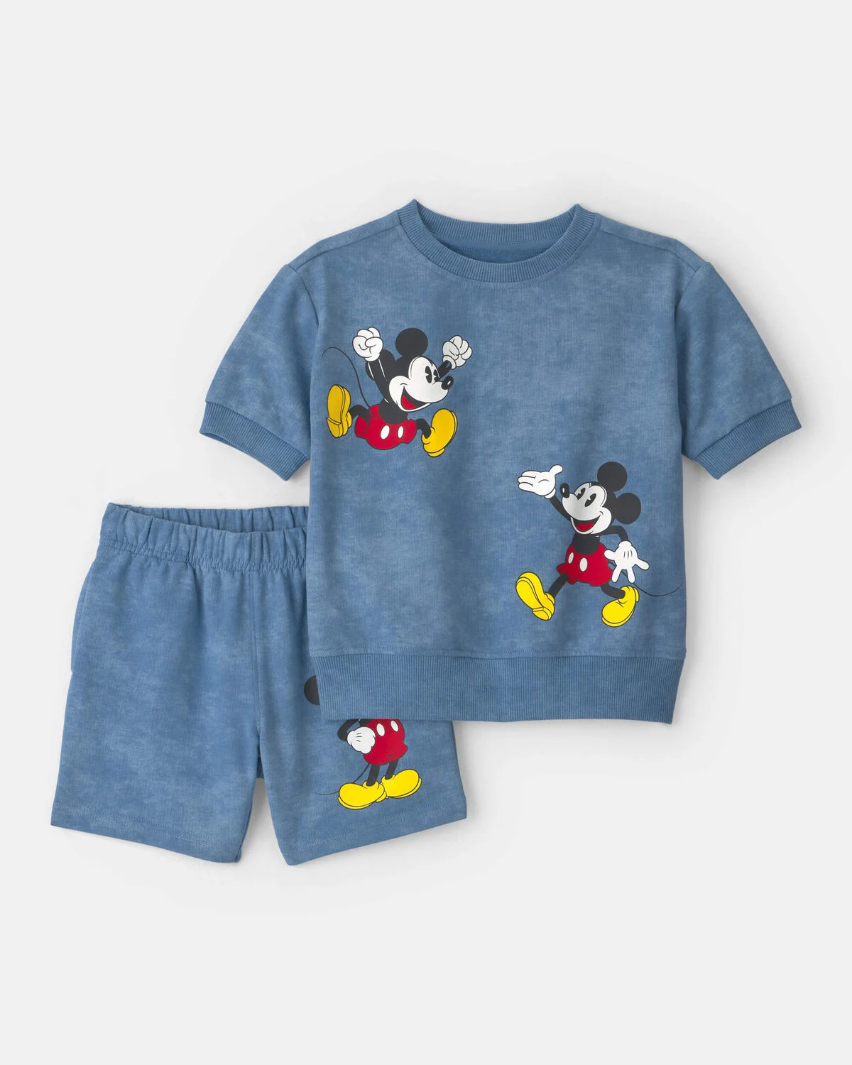 Toddler 2-Piece Disney© Mickey Mouse French Terry Top & Short Set - Blue | Carter's Inc