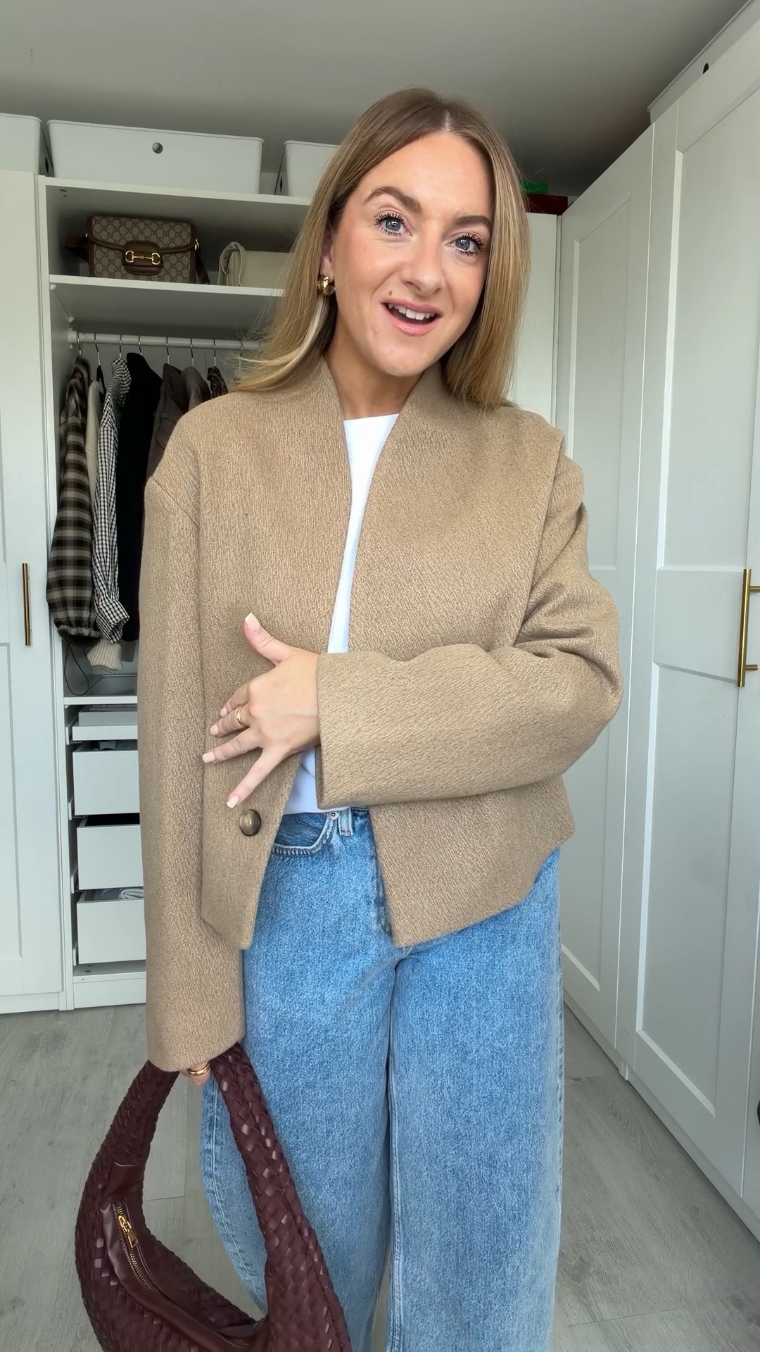 I wear an 8 in the camel jacket & 10 short in the jeans (I had to size up) 
Ad @marksandspencer

#LTKautumn #LTKjeans #LTKworkwear
