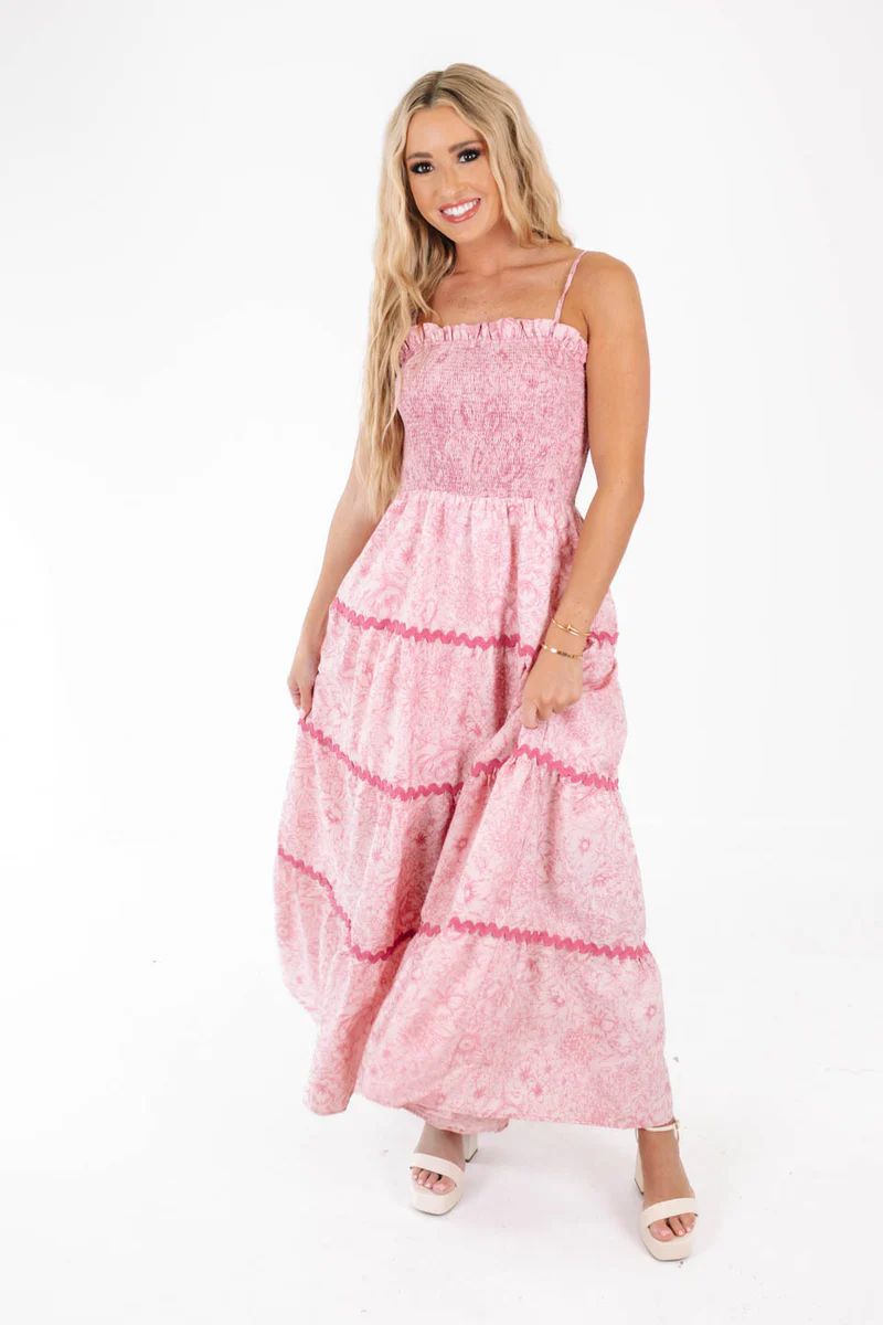Headed For 30A Midi Dress - Pink | The Impeccable Pig