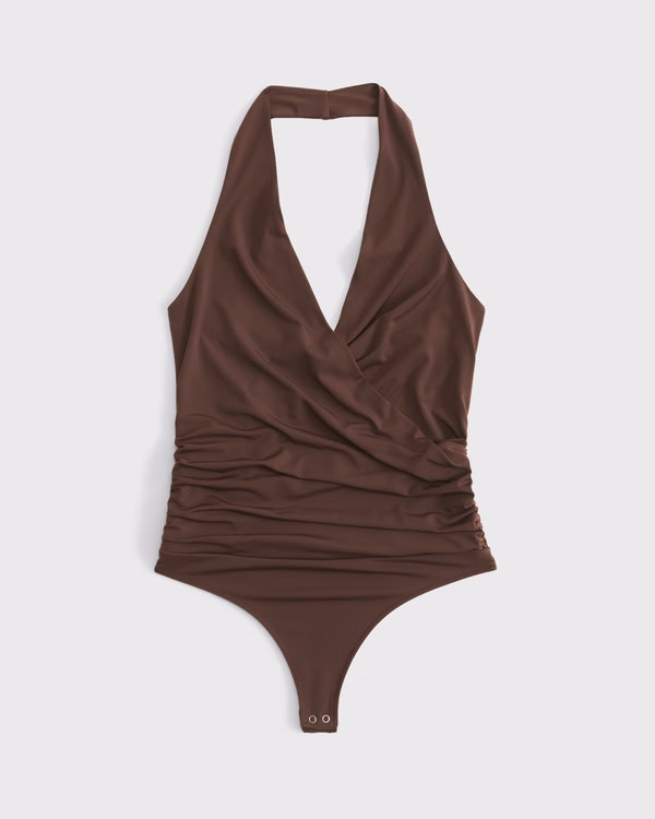 Draped Plunge Bodysuit | Abercrombie & Fitch (US)