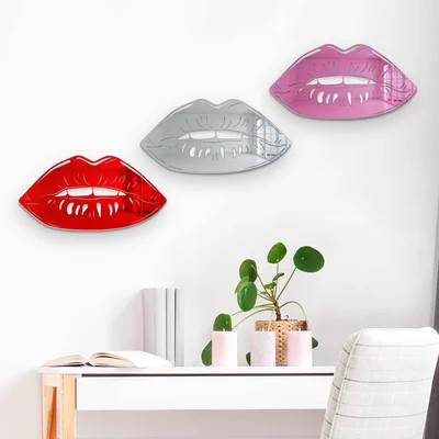 Lips Mirror Wall Decor | Wayfair North America