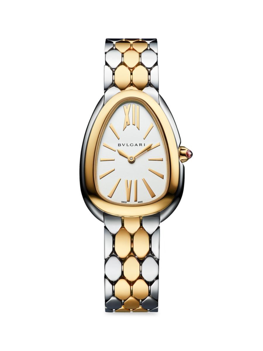 Serpenti Seduttori Stainless Steel & 18K Yellow Gold Bracelet Watch | Saks Fifth Avenue