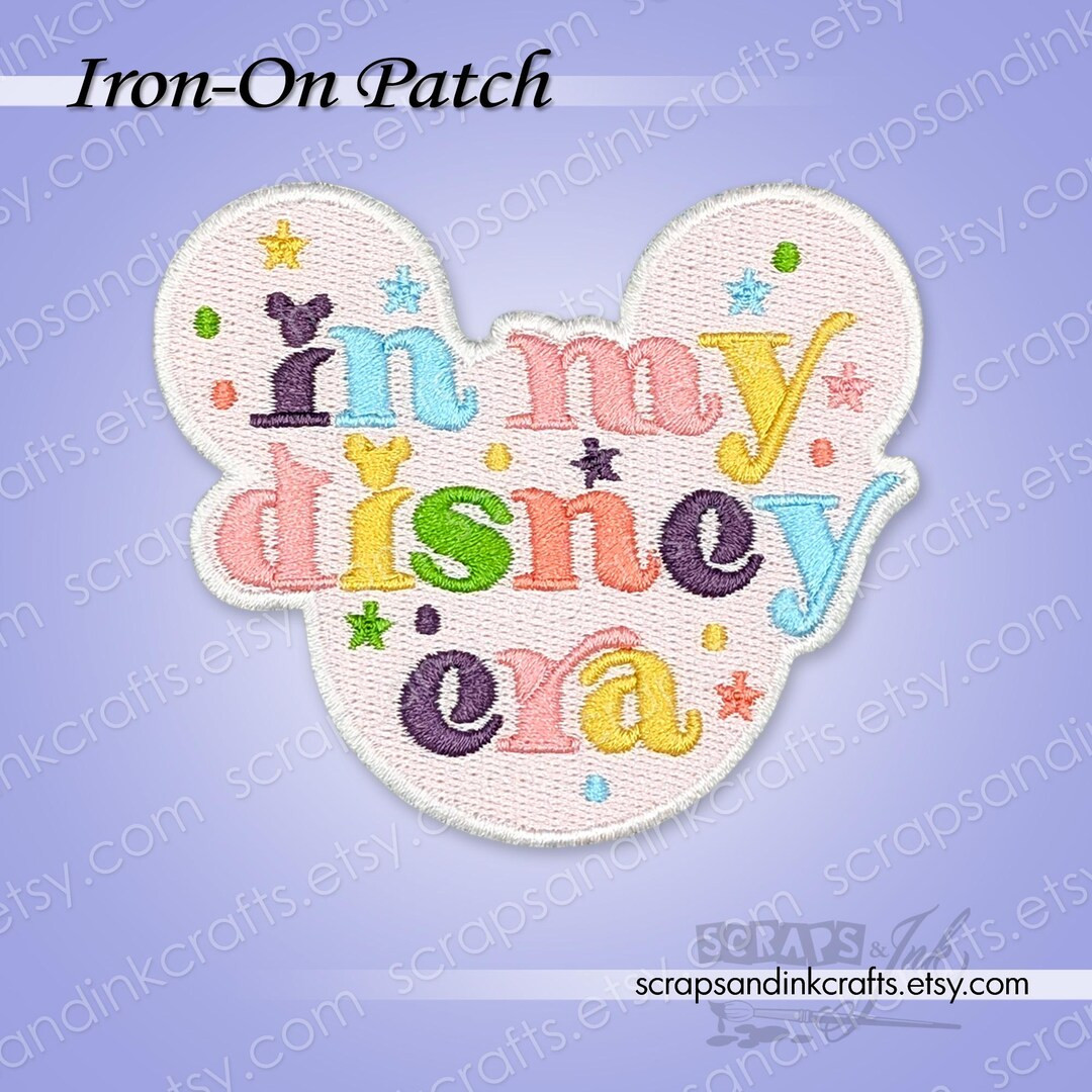 IN MY Disney ERA *exclusive! Embroidered Iron-on Patch for Crafts, Hats, Clothing, Bags, Home Dé... | Etsy (US)
