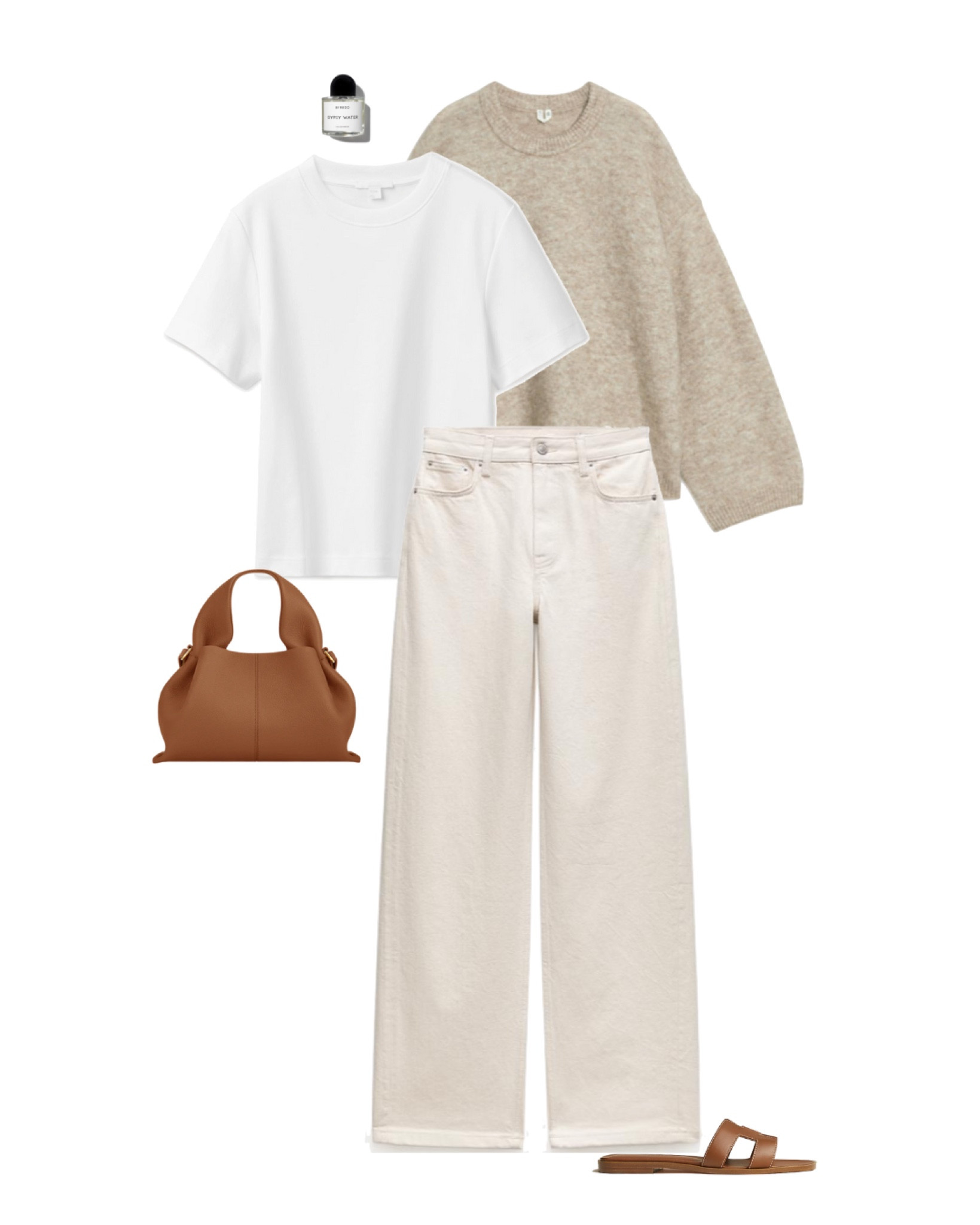 Creamy white spring outfit 🤍