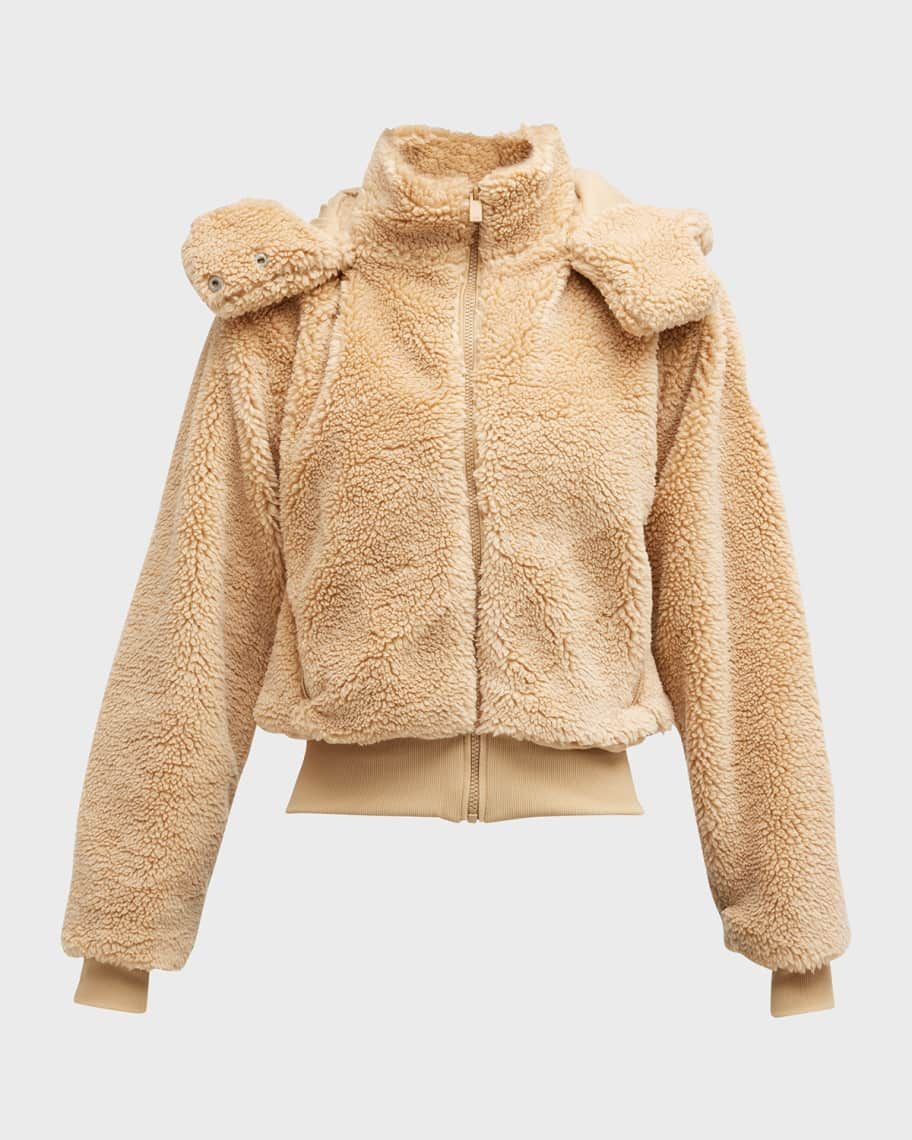 Foxy Sherpa Hooded Active Jacket | Neiman Marcus