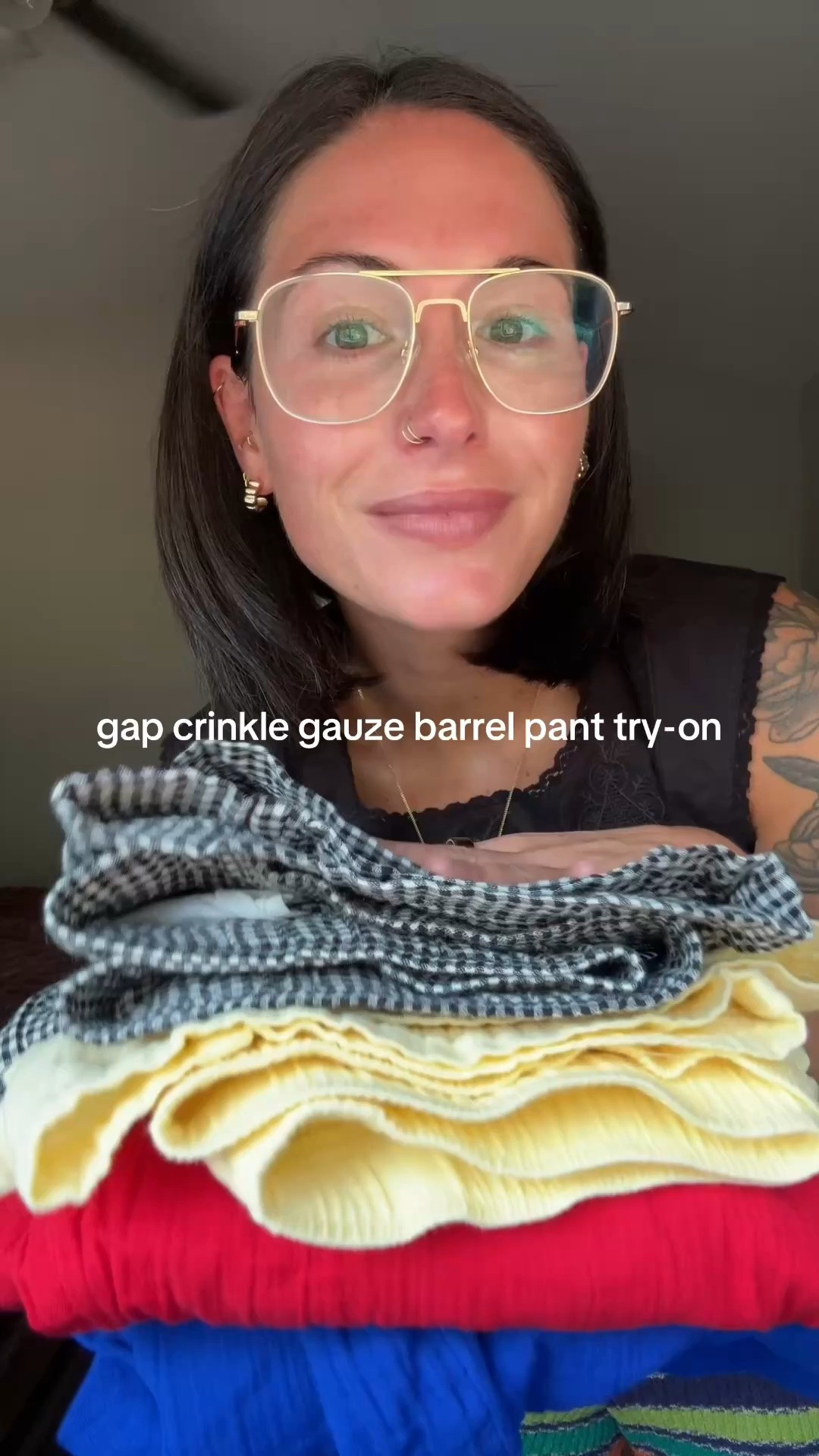 Gap Crinkle Gauze Barrel Pant (summer 2026) try-on! #gap #tryon #tryonhaul you can use code SALE!

#LTKootd #LTKSaleAlert #LTKSeasonal