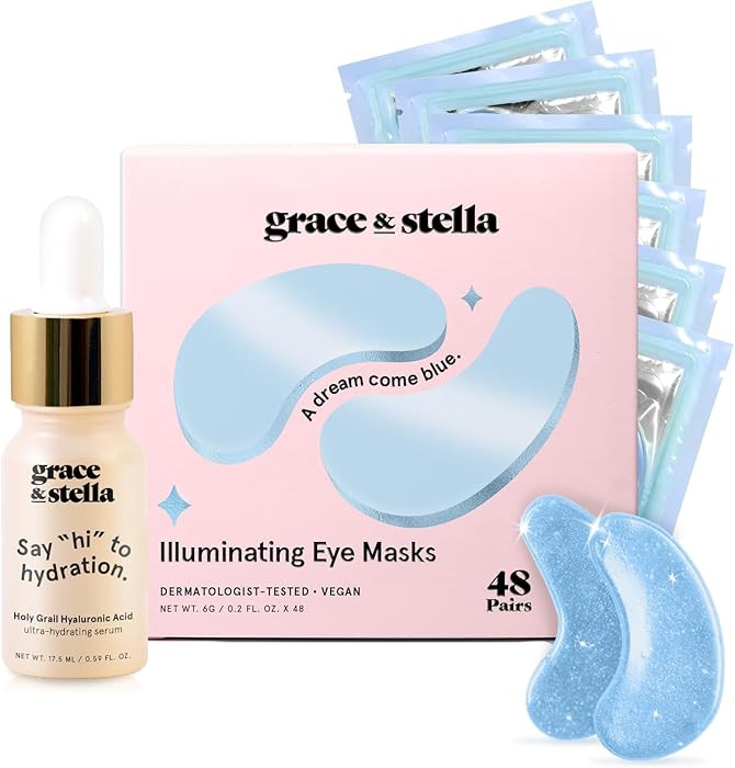 grace & stella Award Winning Under Eye Mask Reduce Dark Circles, Puffy Eyes, Wrinkles - Undereye ... | Amazon (US)