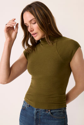 REFORMATION Women's Pien Knit Top, Size Small, Green | Evereve