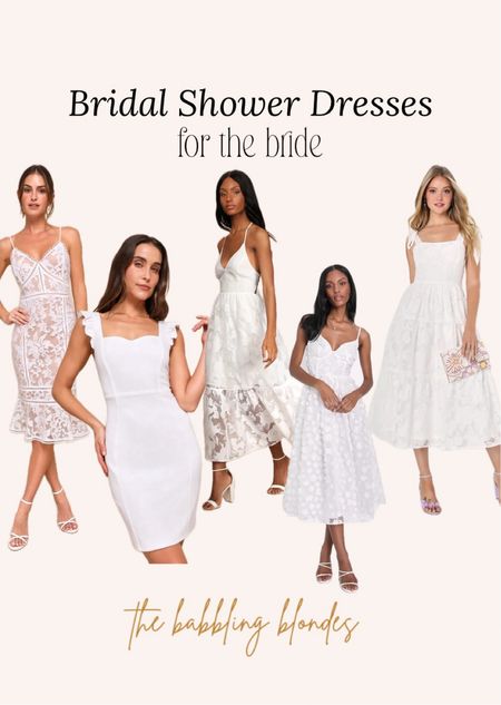Bridal Shower dresses for the bride! 

#LTKStyleTip #LTKWedding