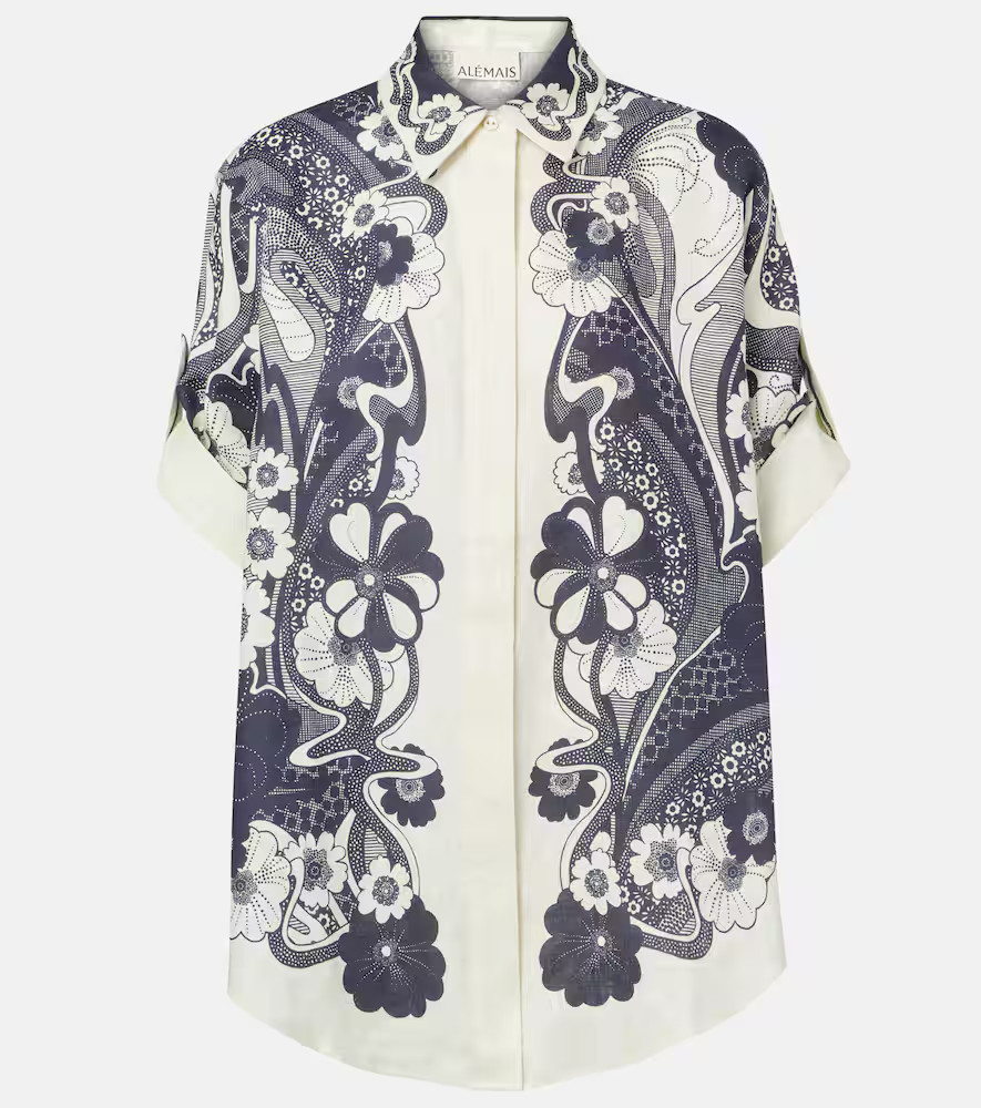 Alemais Mickey printed linen shirt | Mytheresa (UK)