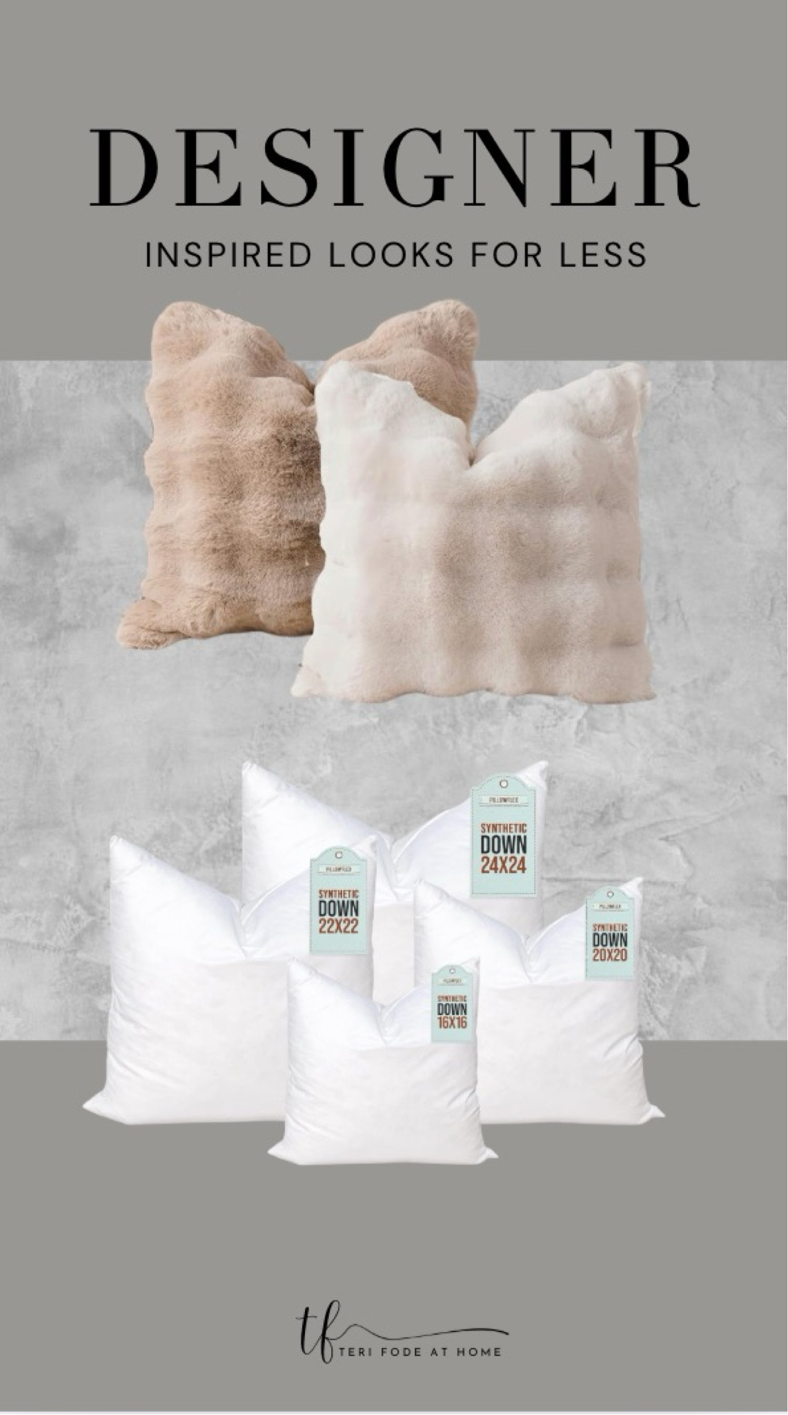 Faux fur pillows, pillow inserts, designer pillows for less, Amazon finds, 

#LTKHome