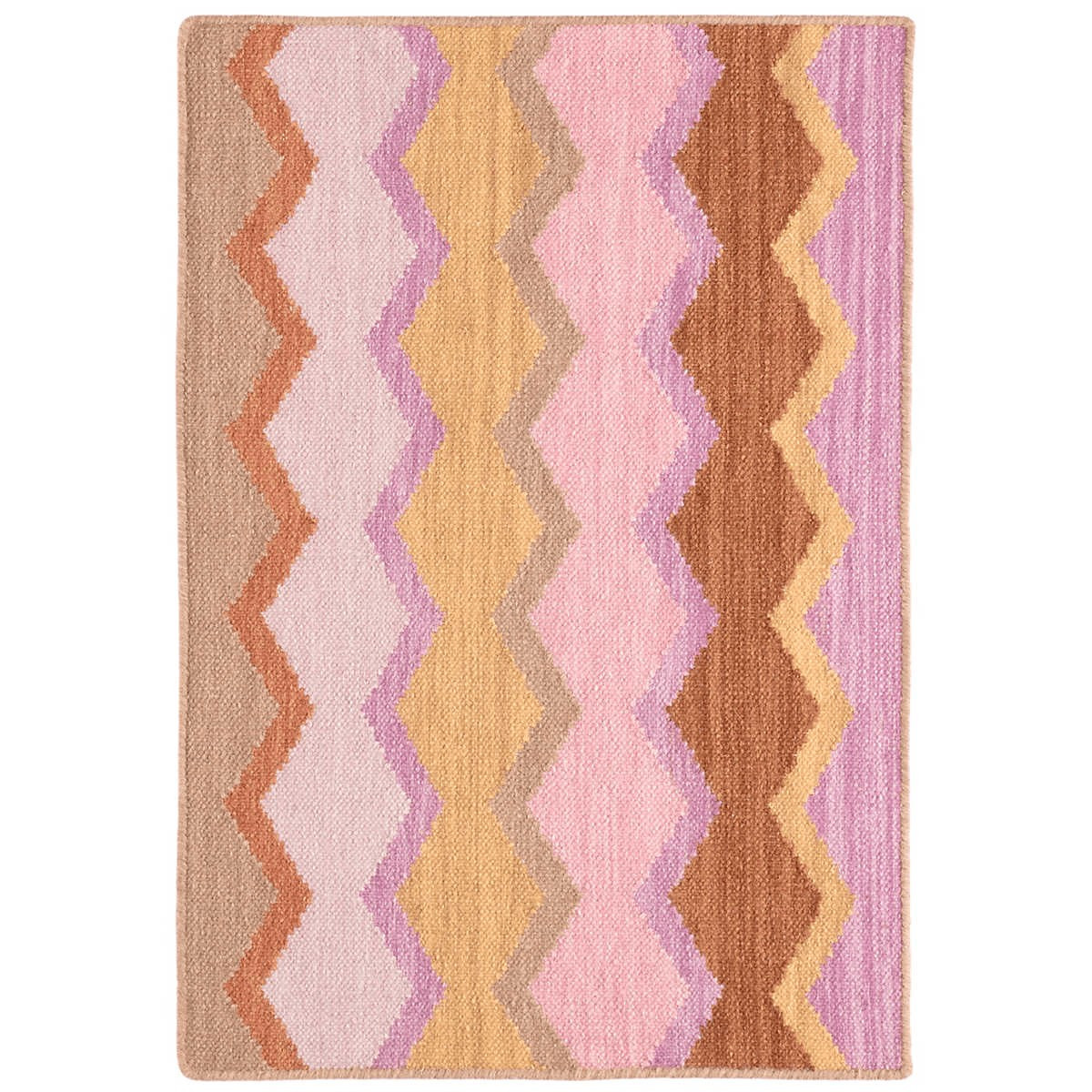 Safety Net Spice Woven Wool Rug | Annie Selke