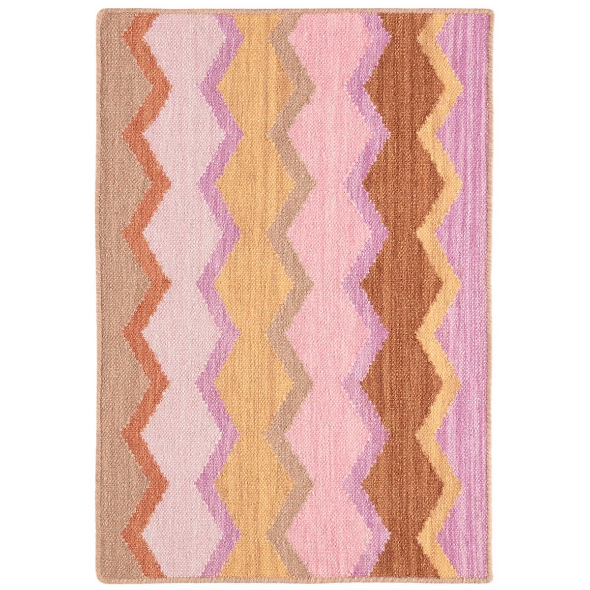 Safety Net Spice Woven Wool Rug | Annie Selke