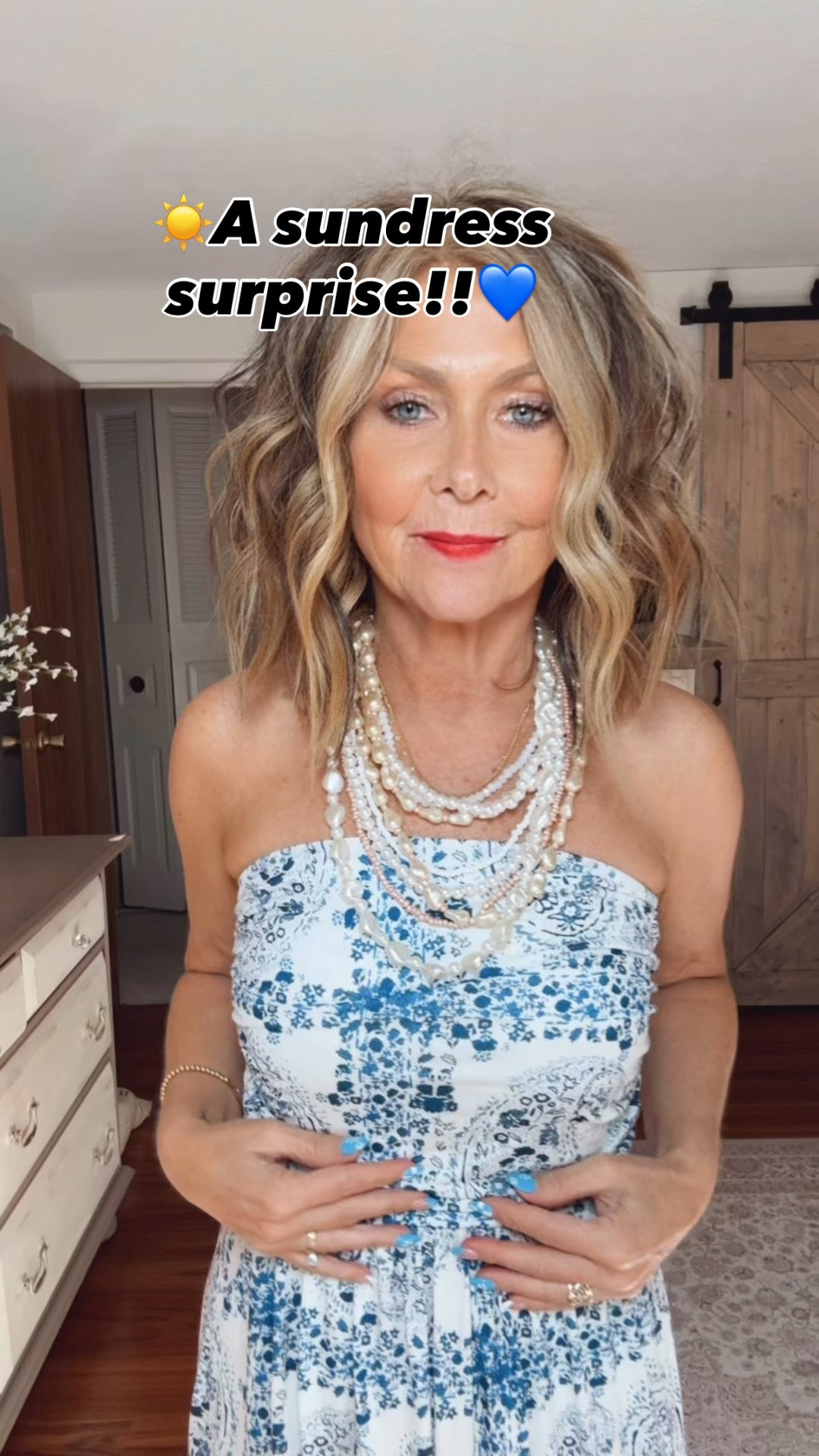 💙A sundress surprise💙
☀️Necklace is from @hellobaabs☀️