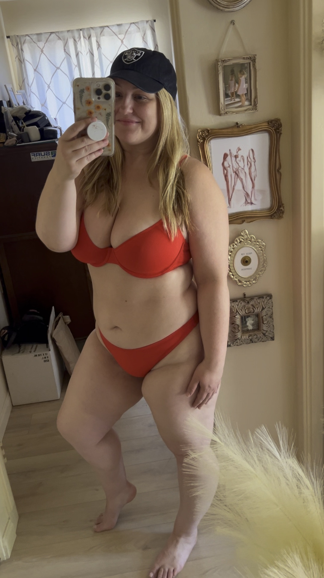 Love this Skims bikini!! 
The top comes in bra size and fits to perfection! 
Wearing 36F top and XL bottoms

#LTKSeasonal #LTKmidsize #LTKswim