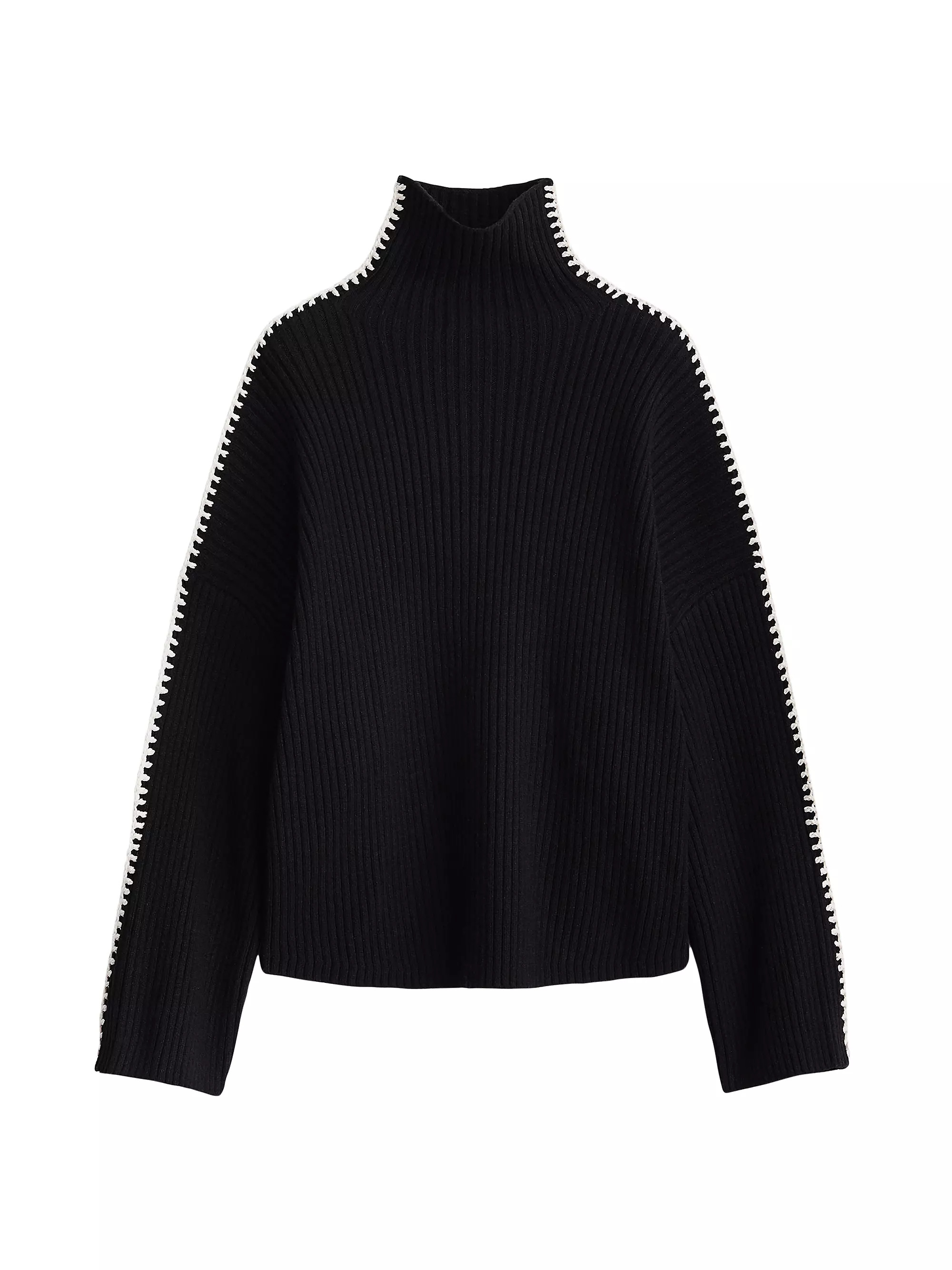 Ingrid Stitched Turtleneck Sweater | Saks Fifth Avenue