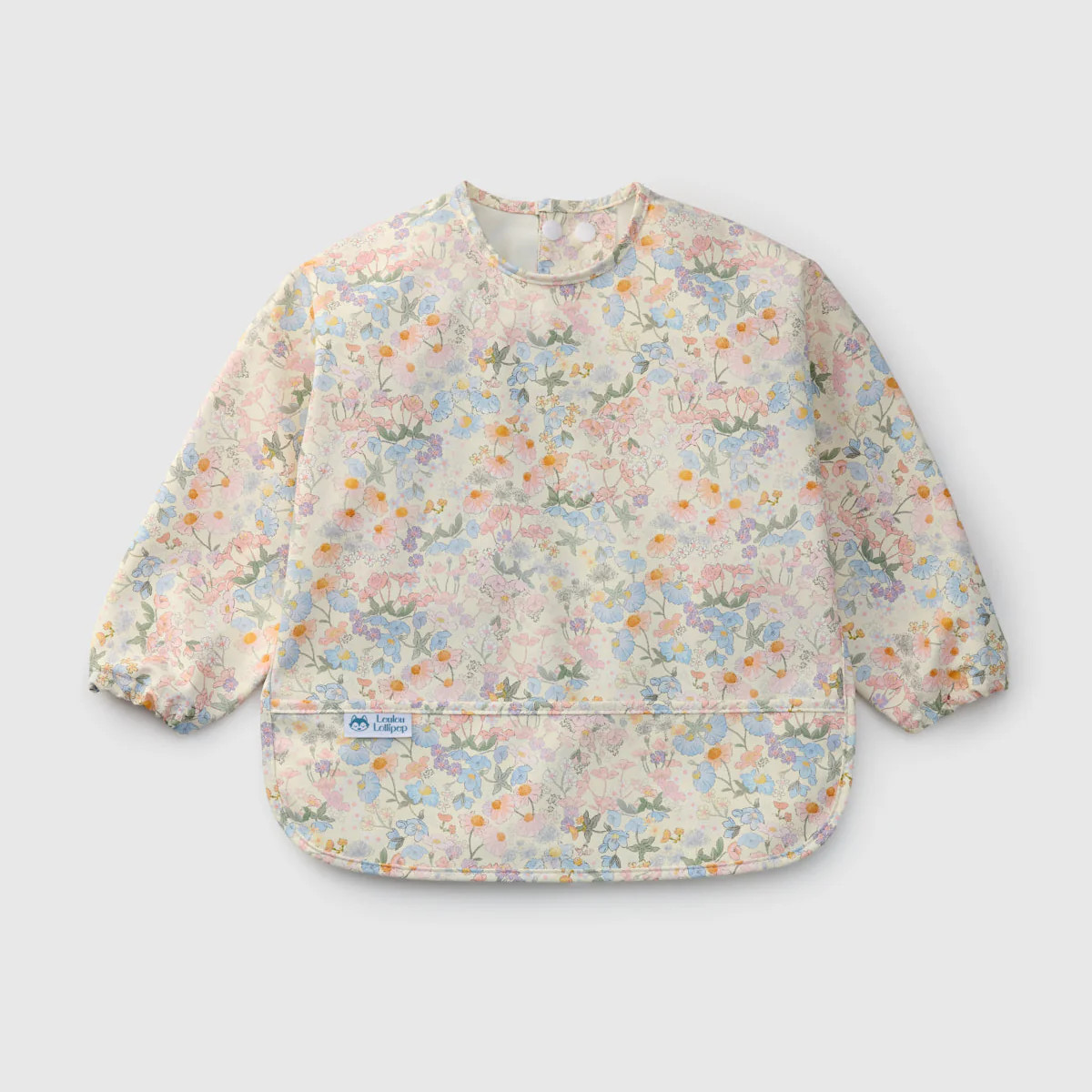 Long Sleeve Waterproof Bib \u2014 English Garden | Loulou Lollipop | Loulou Lollipop 