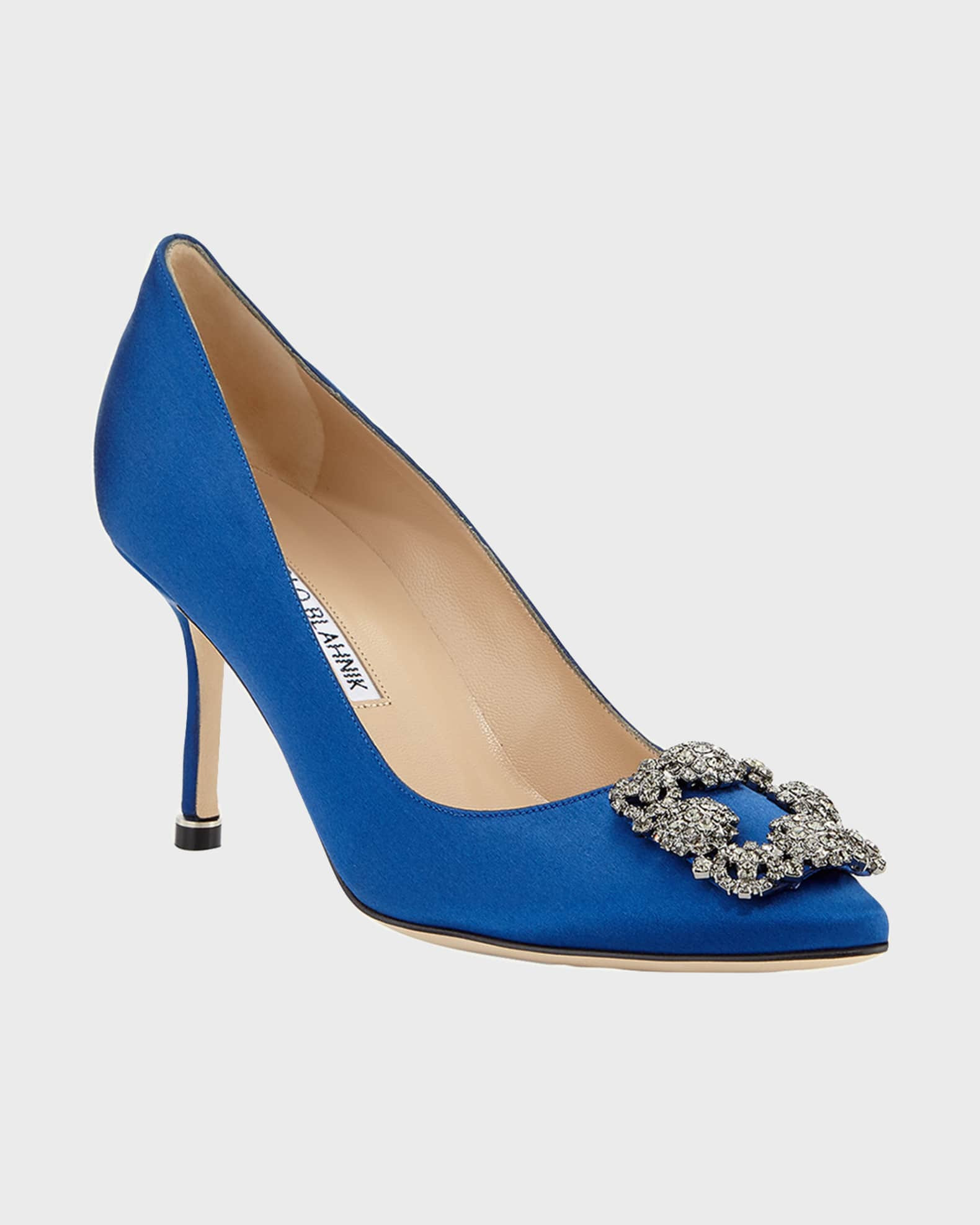 Manolo Blahnik Hangisi 70mm Pump | Neiman Marcus